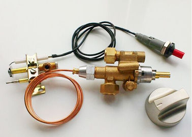 中国 熱電対のガスの安全弁、Piezo/電池が付いている真鍮のガスのグリルの安全弁 サプライヤー